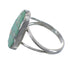 Turquoise And Opal Inlay Sterling Silver Ring Size 6-3/4 RX57765